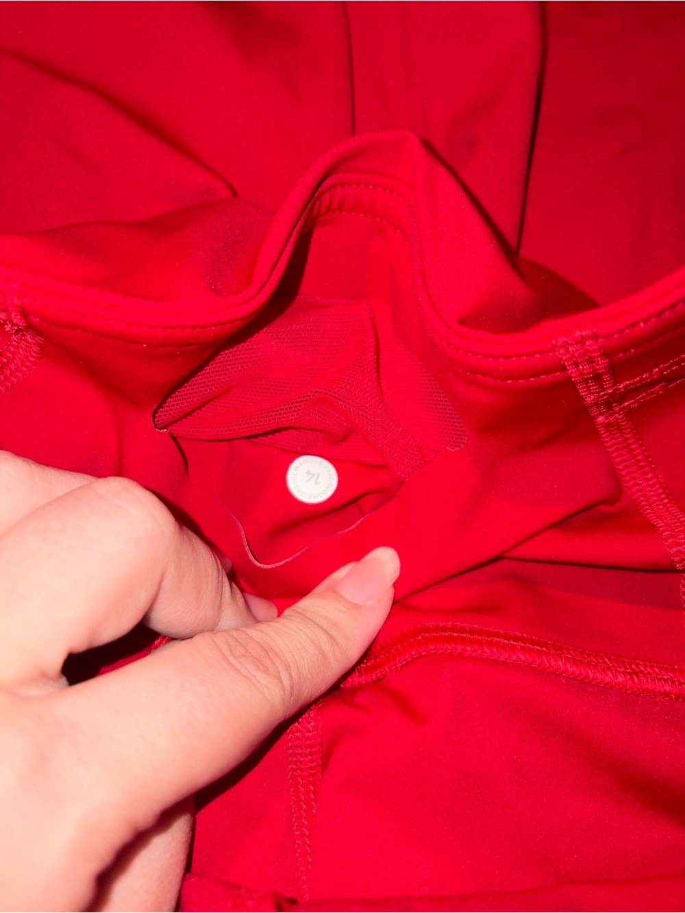 NWOT Lululemon size 14 Red High-Waist Leggings - Picture 4 of 5